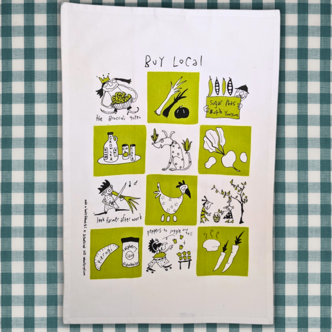 "Buy Local" Tea Towel