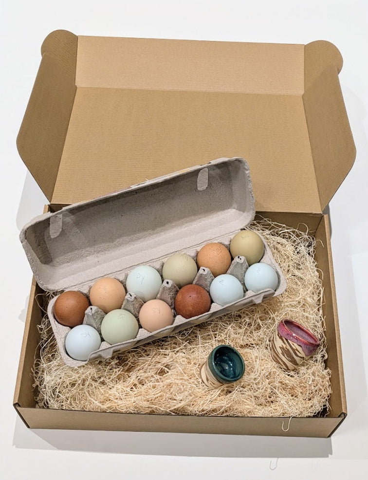 Gift Box (1 dozen eggs + 2 egg cups)