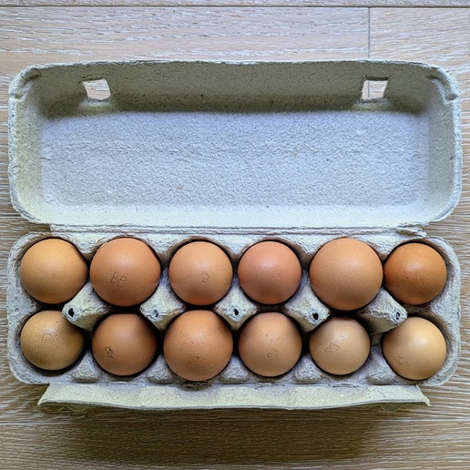 Mixed Size Brown Eggs (12)